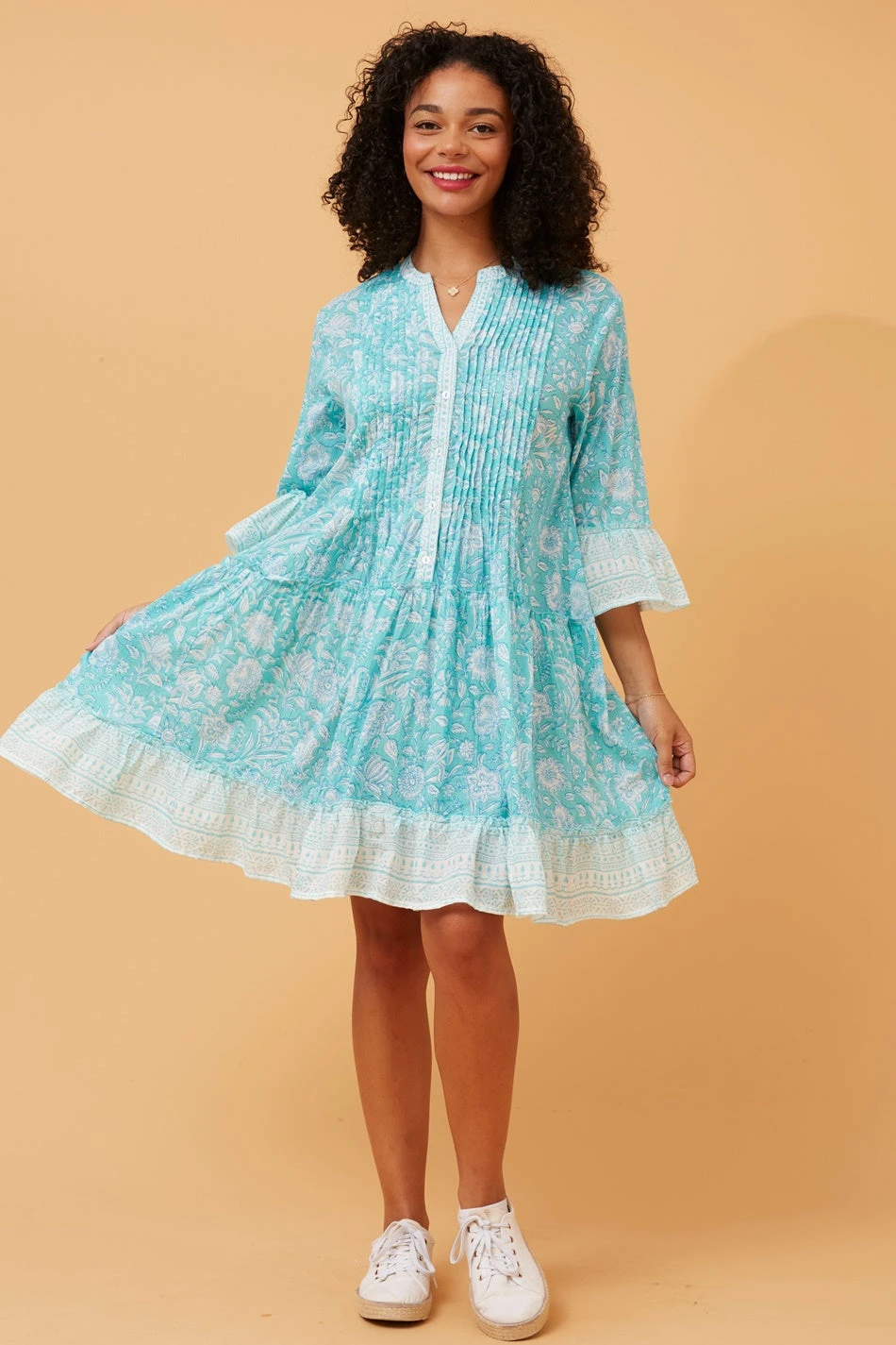 SIMKA BOHO BORDER PRINT DRESS 6 SIMKA BOHO BORDER PRINT DRESS - Image 4