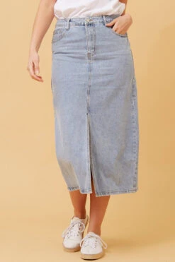 NAT DENIM MIDI SKIRT -Printedcarpetus 809ec956a17801e30b461bc86e319dec fff8fd21 fcd5 4172 af22 d8242a777903