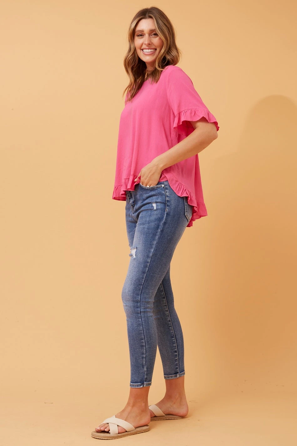 FRILA LINEN SMOCK TOP 15 FRILA LINEN SMOCK TOP - Image 13