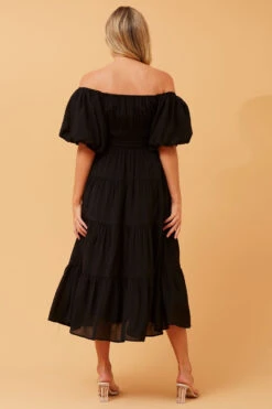 ODELIA TIERED MIDI DRESS -Printedcarpetus 833a02d63b49ee753337f71d1081dc27