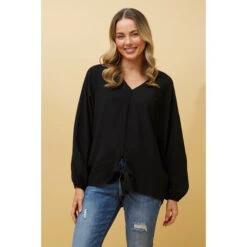 GLENN BATWING SLEEVE FRONT KNOT TOP 28 GLENN BATWING SLEEVE FRONT KNOT TOP -Printedcarpetus 8377a578e0e7ac3615cd14973485b91e