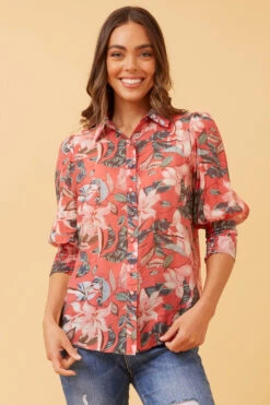 ISHLA FLORAL SHIRT -Printedcarpetus 8396295118e20557fe8213ccc6724439