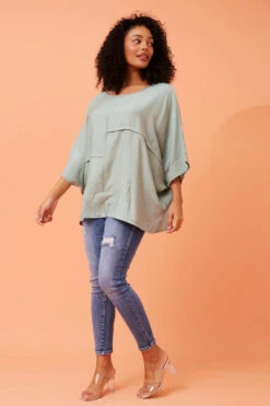 YURI OVERSIZED TOP -Printedcarpetus 841a66ee5d237cc3e0da0f6bae4e3b8f