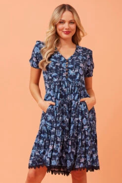 ARRAN FLORAL BOHO SHORT DRESS -Printedcarpetus 84c1ab705796dda545e94fab1423c09b