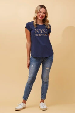 COCO NYC GRAPHIC TEE -Printedcarpetus 85f5e55118ee151ffeae229bcdb78f74