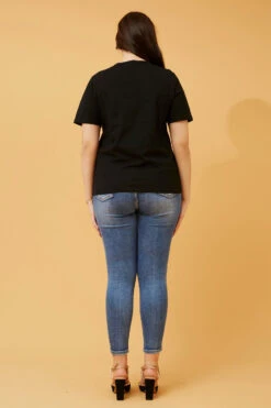 ELBA EMBELLISHED NECK TOP -Printedcarpetus 8691e147fc17e0b7dbde232e4f989c10