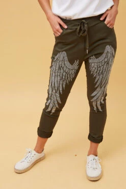 JANJA STUDDED WINGS JOGGER PANTS -Printedcarpetus 86b31bfdb062b4020916e1f7de96c042