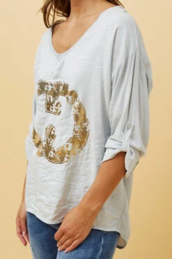 LUCCA GRAPHIC PRINT TOP -Printedcarpetus 86e00f6009935ae6eda19153083eb674