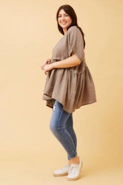 FAYOLA OVERSIZED LINEN TOP -Printedcarpetus 87230757abf6b653089112b4e7c8f4be