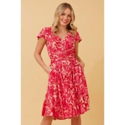 PASADENA FLORAL SHORT DRESS 17 PASADENA FLORAL SHORT DRESS -Printedcarpetus 8758749738c41c77bb558392049c5c67