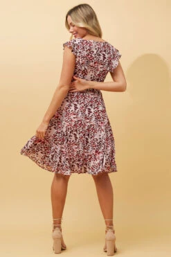 SANDRA ANIMAL PRINT SHORT DRESS -Printedcarpetus 88621526f5caf2795d3394a8651813ae