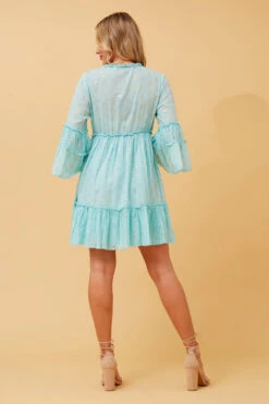 JAMELIA TIERED SHORT DRESS -Printedcarpetus 88bc0785fa1a0e450bd7aa1a0aed4fa9