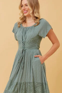 GILLIAN MIDI DRESS -Printedcarpetus 8912172cf5c74feecd5f22b8bfb2f740