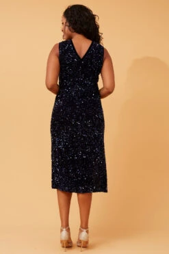 MIETTA SEQUIN MIDI DRESS -Printedcarpetus 89d1ab6739d1fa62d9bf23cf009efcf1