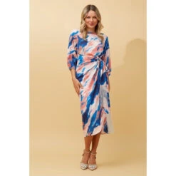 JUANITA TIE DYE MIDI DRESS -Printedcarpetus 8afd7db26767156dc92440ec426fdf8f