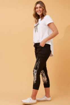 JANJA EMBELLISHED JOGGERS -Printedcarpetus 8b503cfad8480d479a815e51e32b3bf4