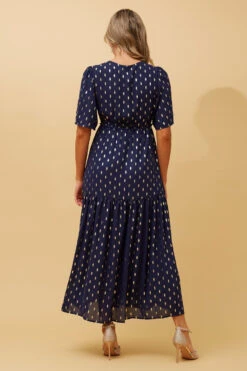 IVANA TEARDROP FOIL PRINT MAXI DRESS -Printedcarpetus 8bcc61f829642823be6f2d6166363bae