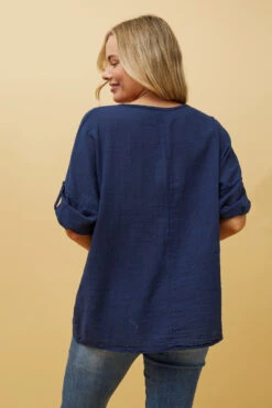 ZONYA SEQUIN STAR PATCH TOP -Printedcarpetus 8c031d9e0b29381bb35310cc5717e97a