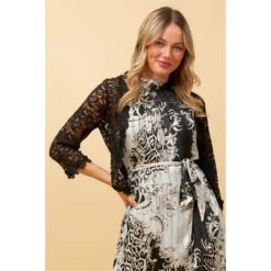 JUSTINE FLORAL SEQUIN LACE CARDIGAN -Printedcarpetus 8c9f459e02b55d96bfbf9db7adf557cd