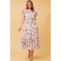 YASMIN FLORAL TIERED MAXI DRESS -Printedcarpetus 8d35c793fb835f060b0745f95dc491c7