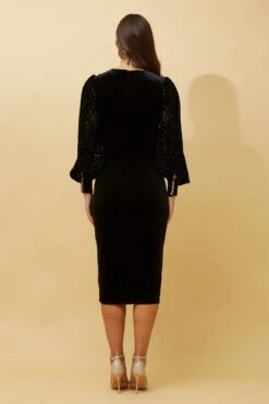 GAETANA BALLOON SLEEVE MIDI DRESS -Printedcarpetus 8e28239472e665e30b3b08cae9e7112e