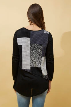 BOBBI DOUBLE LAYER COLOUR BLOCK TOP -Printedcarpetus 8ebcc7259a7877bbbd4e4ee76f05c3b1