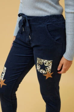 CARRISA PATCHWORK PRINT JOGGER PANTS -Printedcarpetus 8f4c6a4c65c8e958486ff5ed288c139a