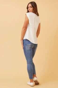 SHELLY FOIL PRINT SHELL TOP -Printedcarpetus 8f68e7fbdbbb25eadc2bea8e02839272