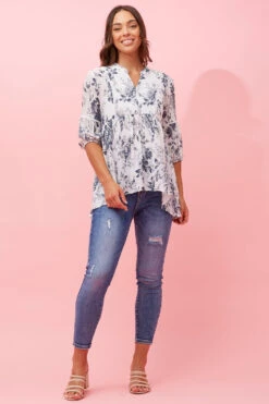 BRANDI FLORAL PRINT TOP -Printedcarpetus 8f6bf087a25accf6858713b267454998