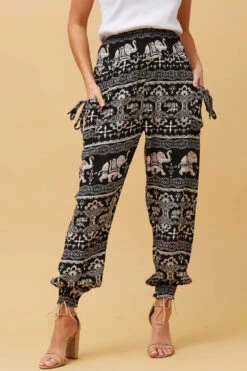 ANIMAL PRINT BOHO HAREM PANTS -Printedcarpetus 90b222260414d2e091f603749da46301