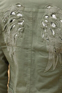 DESTINY SEQUIN WING DENIM JACKET -Printedcarpetus 90ecad824c2be6df7748abcf9ce127cb