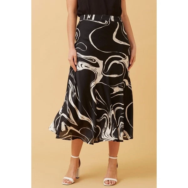 CYRUS ABSTRACT PRINT MIDI SKIRT 9 CYRUS ABSTRACT PRINT MIDI SKIRT - Image 7