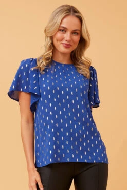 CANDICE GOLD FOIL PRINT TOP