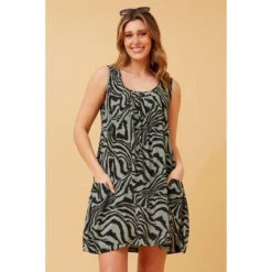 VENICE ANIMAL PRINT SHORT DRESS -Printedcarpetus 93f52ae971ec1994e150249c26d4845f