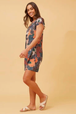 PAULA BOHO SHIFT DRESS -Printedcarpetus 9488e6df776418b28aa72f78e97935ff