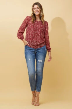 BREE PAISLEY PRINT BLOUSE