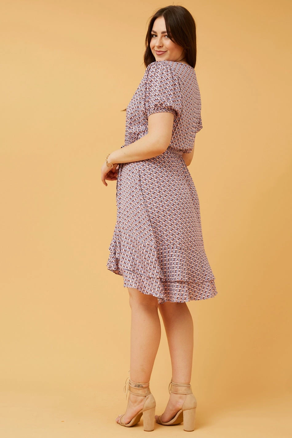 BRENDA ABSTRACT PRINT SHORT DRESS 8 BRENDA ABSTRACT PRINT SHORT DRESS - Image 6