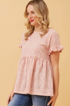 Stella BABYDOLL LACE TOP -Printedcarpetus 9618813c07330b5a4faefd54b6fe82b9
