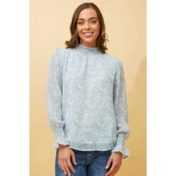 Stella DIANA ABSTRACT PRINT BLOUSE -Printedcarpetus 97f3437d64dfe7a7df52a362188fcb84