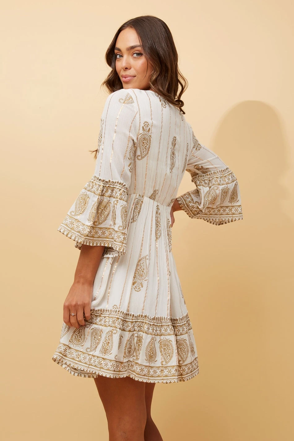 GEETA PAISLEY BOHO SHORT DRESS 14 GEETA PAISLEY BOHO SHORT DRESS - Image 12