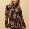 PETA FLORAL PLEATED BLOUSE 2 PETA FLORAL PLEATED BLOUSE -Printedcarpetus 98963497e6f1844182d4ee2a93a648eb