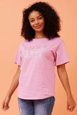 BINDI EMBELLISHED GRAPHIC PRINT TOP -Printedcarpetus 98f25febfd705d28b6878a4ca94dad3f