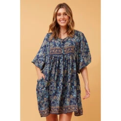 MOLLY FLORAL BOHO SHORT DRESS -Printedcarpetus 99393ff943ba352c15675b60c79fc41d