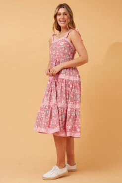 RADA FLORAL MIDI DRESS -Printedcarpetus 99a091d26873d672514751e348c66731