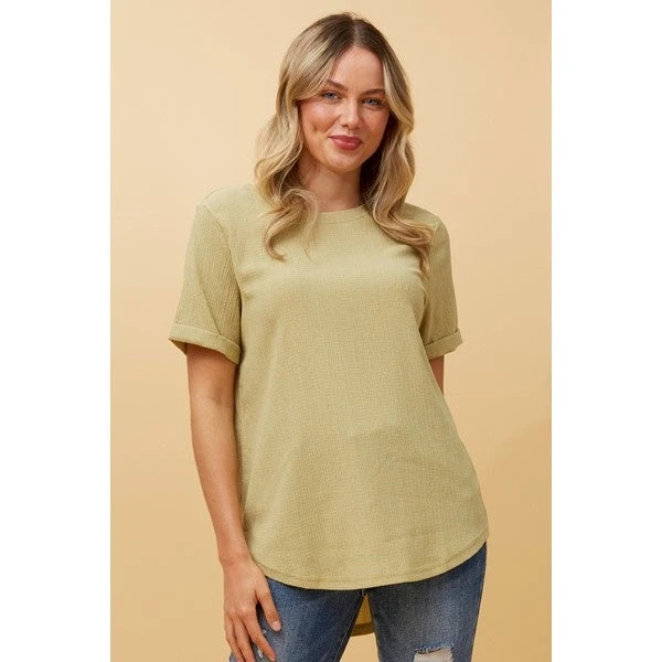 MISTY SHORT SLEEVE TEXTURED TOP 15 MISTY SHORT SLEEVE TEXTURED TOP - Image 13