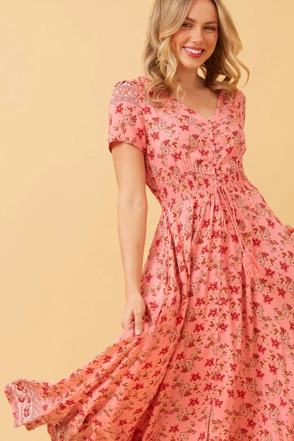 MIA FLORAL BOHO MAXI DRESS 4 MIA FLORAL BOHO MAXI DRESS - Image 2