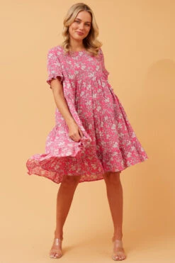 KELLY FLORAL BABYDOLL DRESS -Printedcarpetus 9c475dc04d7bd87cb4feb4ce0e152f99