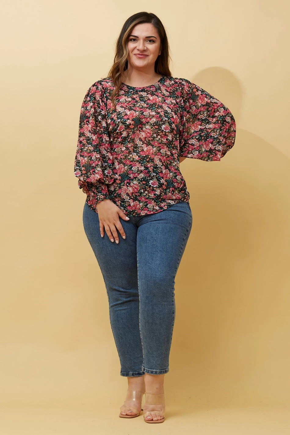 CLASSIC FLORAL BALLOON SLEEVE BLOUSE 7 CLASSIC FLORAL BALLOON SLEEVE BLOUSE - Image 5
