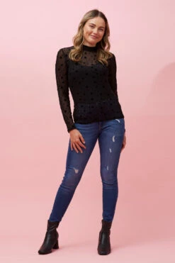 KAMALA STAR PRINT MESH TOP -Printedcarpetus 9c5b3107ebbe253a2c1e2d0a892fa3c2 550afa25 4d0e 429b a97d 70399ef908e4