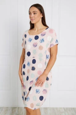 MESSINA POLKA DOT LINEN DRESS -Printedcarpetus 9cdda101c52bf521c691d07f3c4b304b
